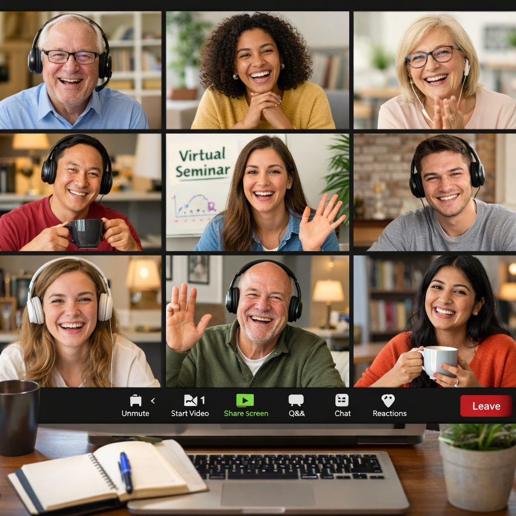 Virtual Seminar Meeting Taking Place  Everyone enjoying